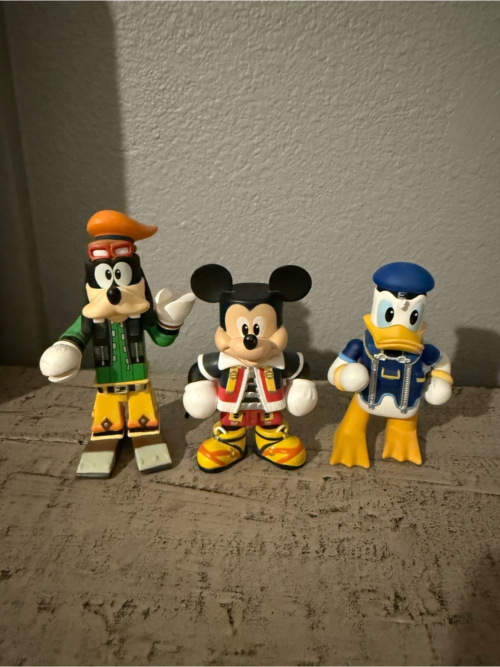 Kingdom of Hearts Characters Vinyl Figures Set - Mickey, Donald & Goofy - Multi